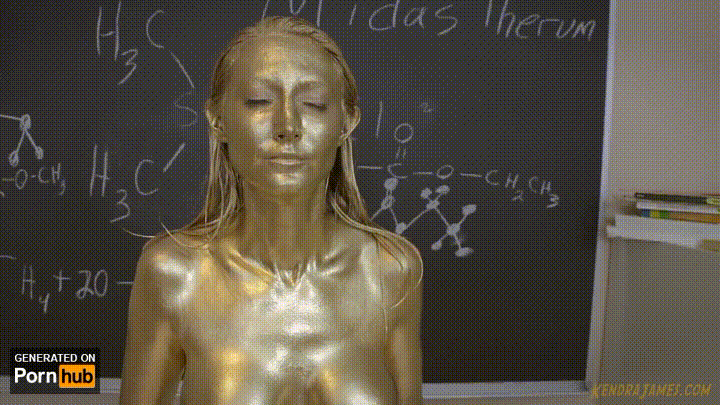 Porn Frozen Statue - Oooops Chemist Accidently Turns Herself Into A Golden Statue Porn Gif |  Pornhub.com