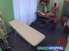 FAKEHOSPITAL BLONDE SEDUCES DOCTOR TO GET HER OWN WAY gif
