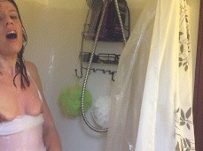 Cumming HARD in the shower gif