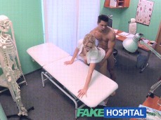 fake hospital blonde nurse doggystyle gif