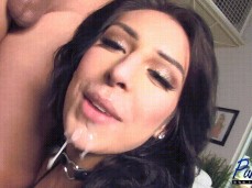 Chanel Santini with cum on her face gif