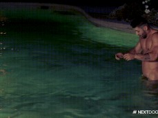 handsome muscle hunk arad's wet seduction gif