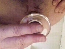 Straight guy ass fucked with big glass dildo - icicles #62 gif