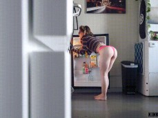 Hot ass bent over in fridge gif