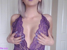 Candy's sexy purple nails gif