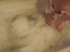 Tiny tit  in bubble bath gif