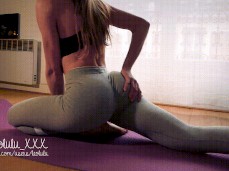 yoga booty gif