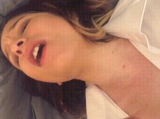 Girl stops giving head  to super intense orgasm gif