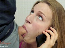 Cheating Phone oral creampie POV gif