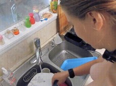 Just doing chores gif