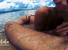 Sex on the beach with really big cock gif