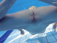 ELENA Underwater Naked Swim gif