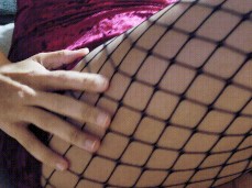 playing with fishnets gif
