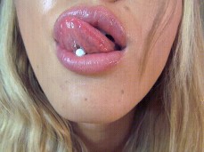 Sexy pierced tongue gif