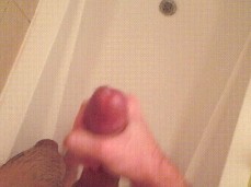 Horny Amateur Guy Cum In Shower gif