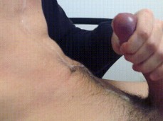 Amateur Horny Guy Jerking Like Crazy For Daddy gif