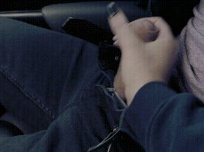 I Tease His Cock Before While He Drives gif
