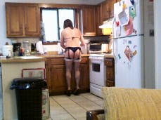 Getting all wet doing the dishes.. MMM gif