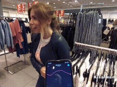 Shopping in public with vibrator gif