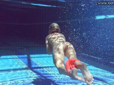 Striping Bottoms in Pool gif