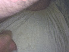 I can't  unloading my cum onto my bed sheets ;) gif