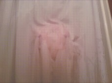 Wet Nipples Peaking Through Shower Curtain gif