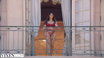 Sophie Dee Steps Out Onto Balcony In Lingeie Porn Gif Pornhub com 