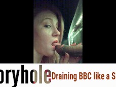 Redhead milf slurps bbc gif