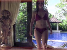 Mistress T gets out of pool 2 gif