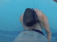 Short Video of POV Girl Giving Blowjob Underwater gif