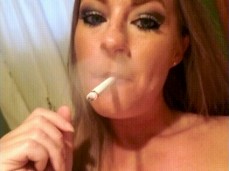 smoking nose exhales gif
