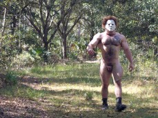 Michael Myers walking hardon outdoors 0111 5 gif