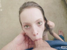 with beautiful eyes POV gentle facefuck gif