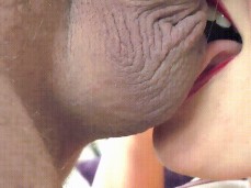 close up tongue