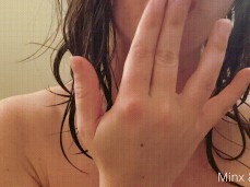 Fingering myself after a hot shower gif