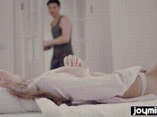 Stacy Cruz eager for him to join her while she masturbates yes yes gif