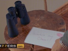 Husband finds note about cheating and binoculars to watch gif