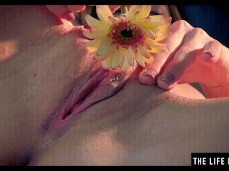 Masturbating with flower gif