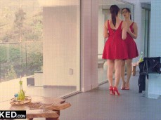 Valentina nappi adjusts her tits in front of the mirro gif