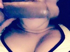 Long, Wet Tongue + Soft Lips + Hot Mouth = The Start of a Great BJ gif