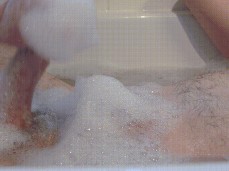 No ducks for playing in the bath while she plays with my dick and foam. gif
