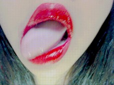 licking lips tease you gif