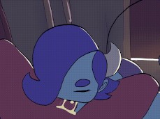 Cartoon Demon Girl Gets Throatpie and Cum Spills From Her Mouth gif