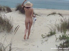 Cheating Beach Girl Takes Older Man in The Dunes gif