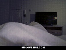 Aliie Nicole blowjob in bed gif