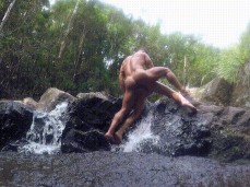 Crush outdoor sex by small waterfall gif