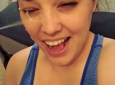 SHY LYNN TOOK A SELFIE VIDEO WHILE GETTING CUM ALL OVER HER FACE! gif