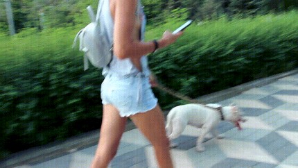 Sexy Jeans Shorts Side Boob and Nip Slip during Pitbull Walk in