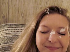 cum all over my face gif