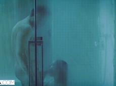 Moody blowjob in shower gif